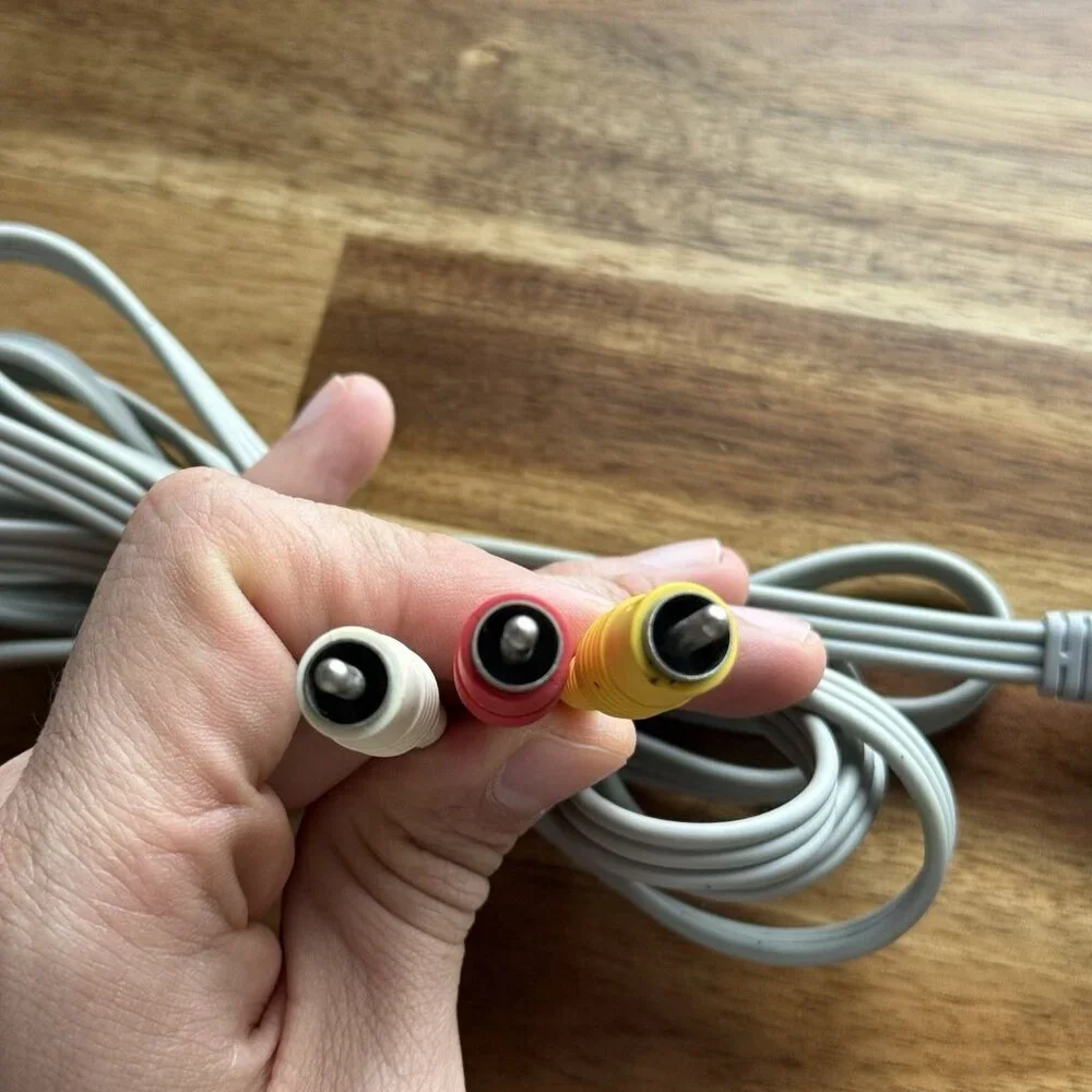 Nintendo Wii AV RCA Audio Video Composite Cable TV Connecting Cord OEM‎ RVL-009